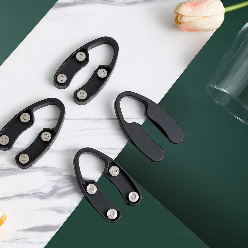 OHMAXHO 4 Pack Wine Foil Cutter Tool,4 Stainless Blades Foil Remover for Wine Bottles,Removes Foil Top Effortlessly,Wine Bottle Opener Accessory,Gift for Wine Lovers,Black - Image 2